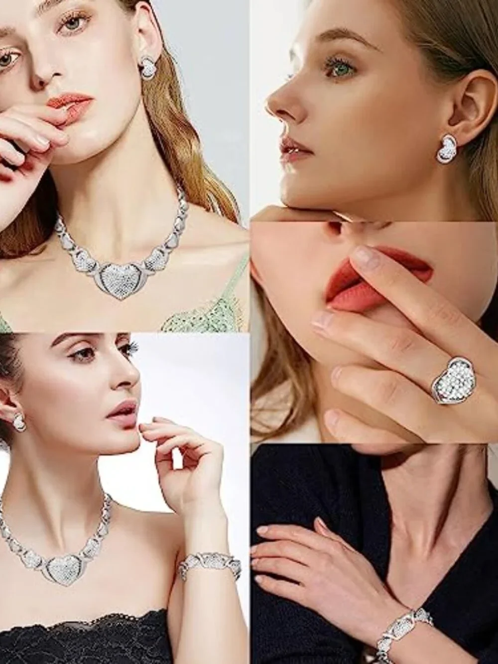BRAND NEW Silver Bridal Jewelry Set